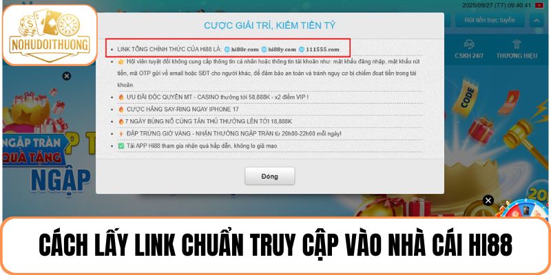 Cách lấy link chuẩn và chơi nổ hũ an toàn tại Hi88