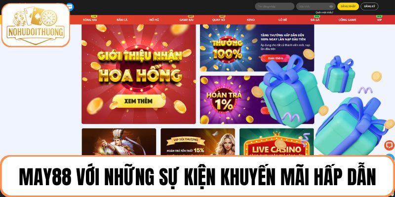 Chơi nổ hũ May88 với những sự kiện khuyến mãi hấp dẫn