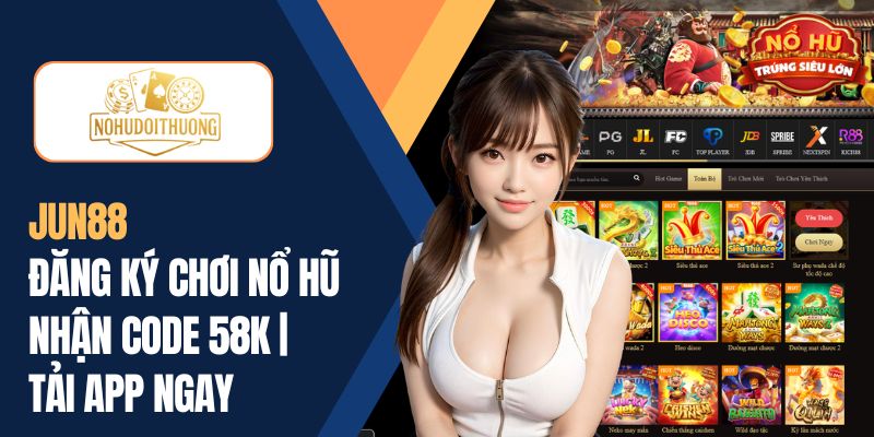 Jun88 | Đăng ký chơi nổ hũ nhận code 58K | Tải app ngay
