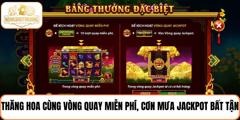 Thăng hoa cùng Vòng Quay Miễn Phí, cơn mưa Jackpot bất tận chờ đón bạn
